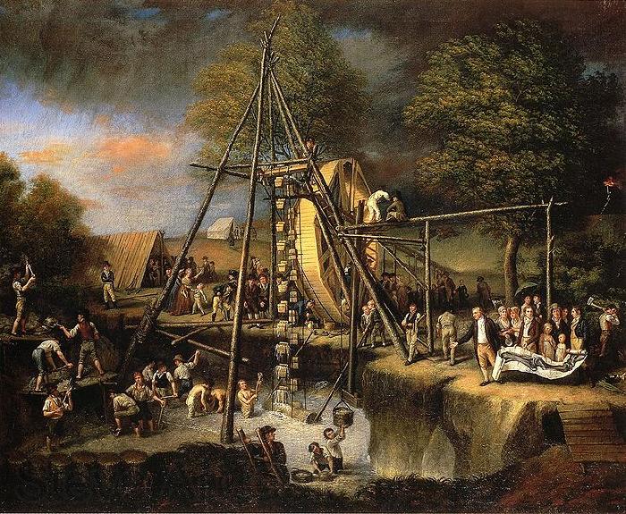 Charles Willson Peale Exhuming the First American Mastodon